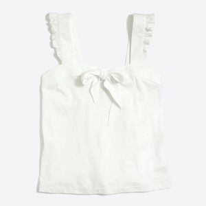 J crew tie front tank